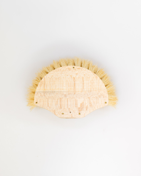 Fensterwascher / Fibre Halbmond 18 / 25 cm, Stielloch